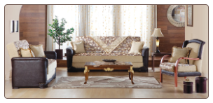 Destina Beyza Beige Living Room Set - Sunset Furniture - Istikbal