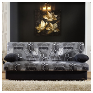 Max Sleeper Sofa Bed in Seam Gray Sunset Furniture-Istikbal