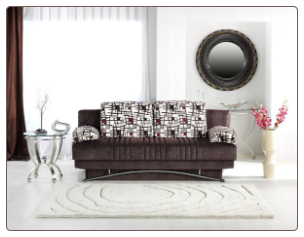 Fantasy Sofa Bed In Aristo Burgundy - Sunset Furniture - Istikbal