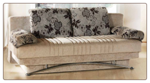 Fantasy Sofa Bed In Benja Light Brown - Sunset Furniture - Istikbal