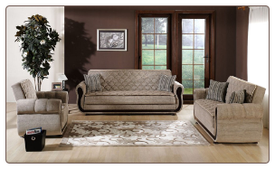 Argos Zilkade Light Brown Living Room Set - Sunset Furniture - Istikbal