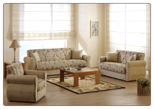 Melody 2 Pcs Living Room Set in Yasemin Beige (Sofa and Loveseat) - Sunset Furniture-Istikbal
