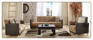 Toledo 2 Pcs Living Room Set in Phaselis Mustard (Sofa and Loveseat) - Sunset Furniture-Istikbal
