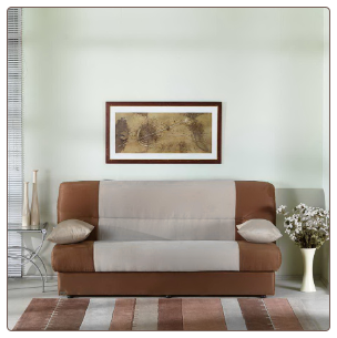 Regata Sofa Bed in Naturale Beige and Brown - Sunset Furniture-Istikbal