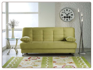 Vegas Rainbow Green Convertible Sofa Bed - Sunset Furniture-Istikbal
