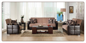 Ekol Living Room Set - Yuky Brown - Istikbal - Sunset