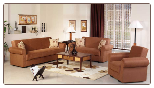 Elita Warm Rainbow Brown Living Room Set - Sunset Furniture - Istikbal