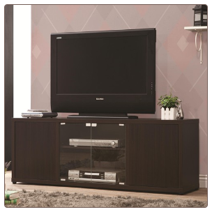 TV Console with Push-to-Open Glass Doors - Coaster