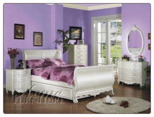 Pearl Twin Sleigh Bed Collection