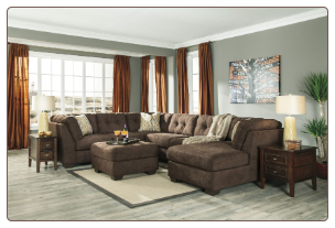 3 PCS Signature Design by Ashley 19700 Delta City-Chocolate   Sectional