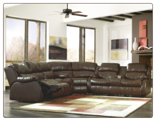 DuraBlend-Cafe Reclining Sectional Living Room Set Signature Design by Ashley Furniture