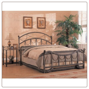 Whittier Queen Iron Bed with Rope Detail (CO-300021Q)