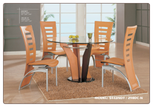 Natural Colored Dinette Set By Global Furniture USA