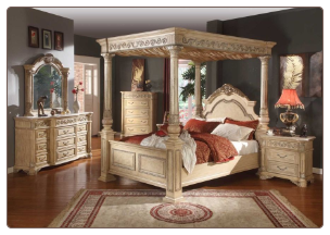 Sienna - Elegant Solid Wood Traditional Style Bedroom Complete Bedroom Set with Panel Bed