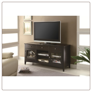 Dark Cappuccino TV Console with CONNECT-IT Power Drawer