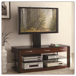 Contemporary TV Console with TV Mount