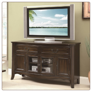 Traditional Cherry Finish TV Console