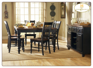 Oxford Collection (Black) - Dining Room Set