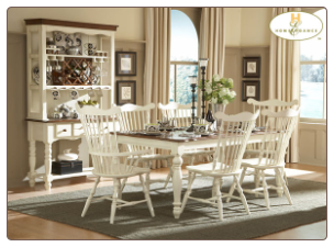 Lorna Collection (White) - Dining Room Set