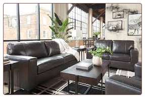 Morelos Sofa and Loveseat - Gray color