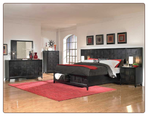 Balboa Square Platform Bedroom Set with Storage Collection Special - Homelegance
