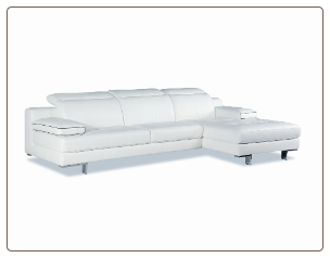 9097 Italian Leather Sectional by J&M Furniture