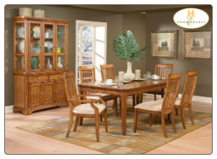 Laurel Heights Collection - Dining Room Set (Oak)