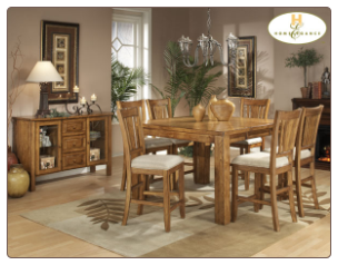 Fusion Collection - Dining Room Set (Light Oak)