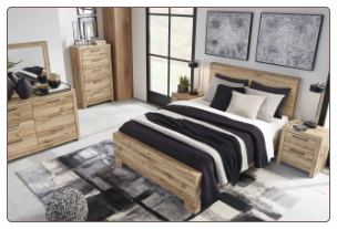 B1050-Ashley Furniture Hyanna Panel Bed 5 pcs
