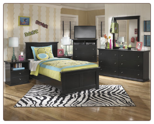 B138 Ashley Marible Black Bedroom Set