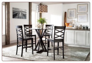 Conrad  Dinette with Rectangular Extension Table Signature Design by Ashley Furniture