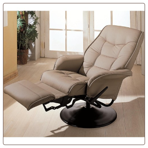 Swivel Recliner with Flared Arms
