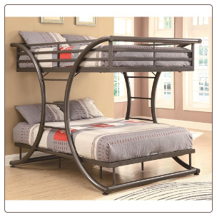 Full-over-Full Contemporary Bunk Bed
