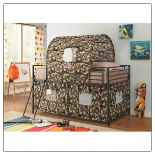 Camouflage Tent Loft Bed