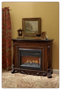 Caramel Fireplace Mantel