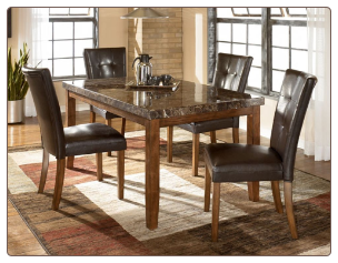 Lacey -  Luxurious Dark Brown Dining Room Set Signature Design by Ashley Furniture