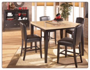 Naomi -  Dinette with Counter Height Table Set Signature Design by Ashley Furniture