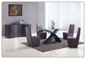 Dining Set Brown- Global Furniture
