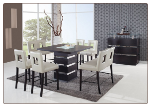 Dining Set Beige - Global Furniture