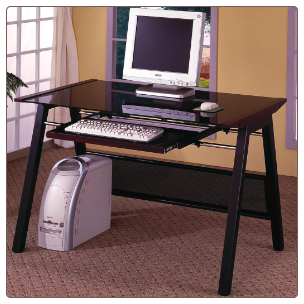 Desks Computer Desk with Keyboard Tray by Coaster