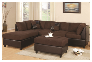 Poundex - F7615 -20 Microfiber - Sectional