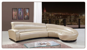 U958 Sectional Bonded Leather by Global Furniture USA