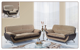 U4160 Global Furniture USA Champion Froth Sofa and Loveseat
