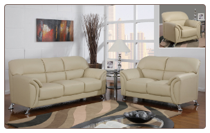 U9103 Global Furniture Cappuccino Sofa and Loveseat