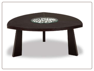 Wenge Coffee Table Set By Global Furnituren USA  (65W)