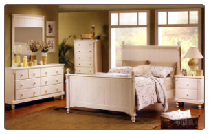 Traditional Classical Cottage Design Bedroom Set, 'Pottery' Collection by Homelegance