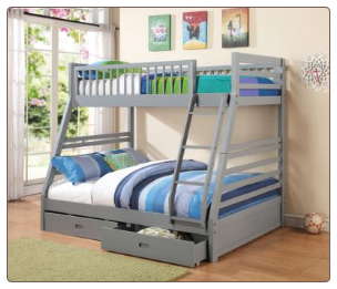 Vincent Twin Over Full Bunk Bed - Coaster 460182