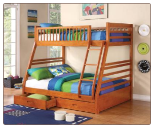Vincent Twin Over Full Bunk Bed - Coaster 460183