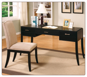 Jamesburg Contemporary Table Desk and Chair Set by Coaster