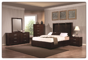 Coaster 200720 Jessica King Bedroom set  with Built-in Touch Lighting